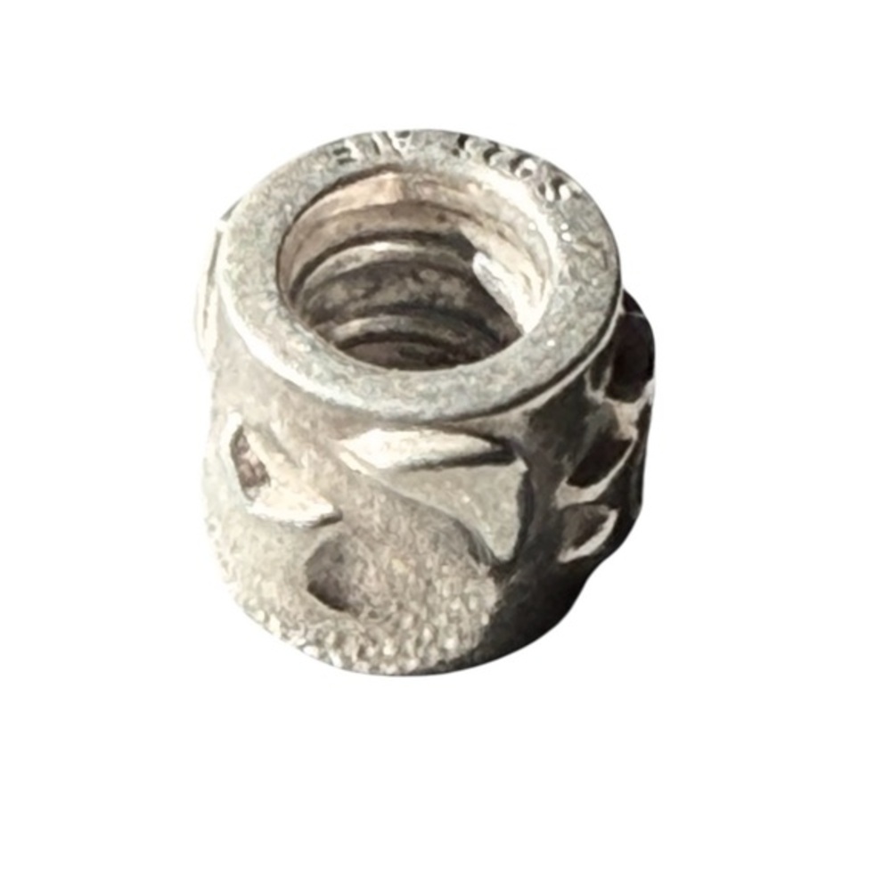 Pandora Sterling Silver Vintage Star Moon Spacer Charm ALE Retired - Picture 4 of 4